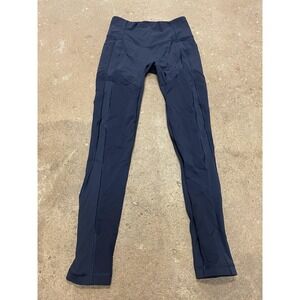 Lululemon Leggings Womens‎ 4 Navy High Rise Running Yoga Athletic Pants Workout